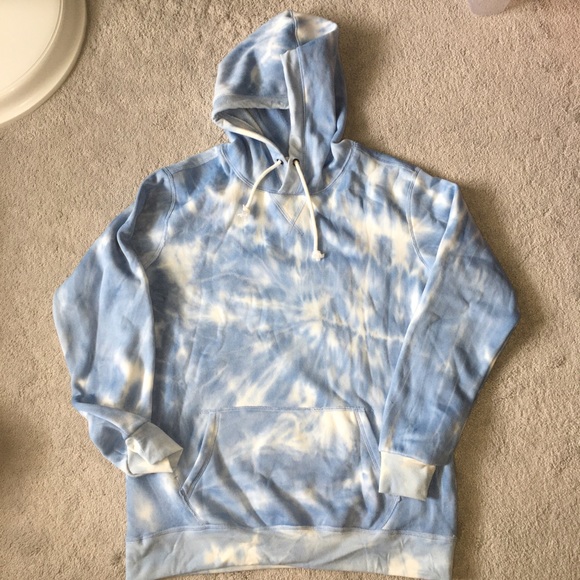 Ardene Blue and white Tie Dye Hoodie - Picture 1 of 4